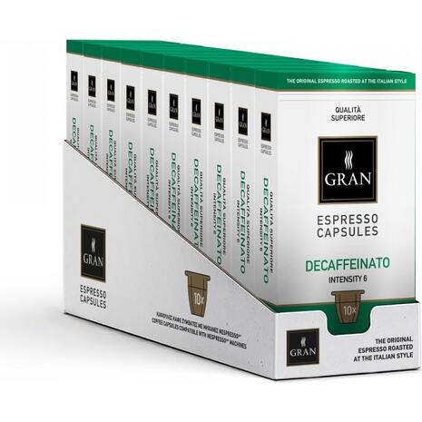 Καφές σε κάψουλες GRAN ESPRESSO DECAFFEINATO (10 τεμάχια)